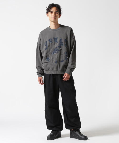 DANKE SCHON(ダンケシェーン)の「DankeSchon/ダンケシェーン/PIGMENT SWEAT CREWNECK LOGO(スウェット・レディース・グレー/ベージュ・L/M)」の4枚目の写真