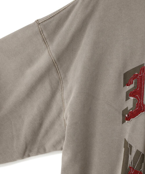 DANKE SCHON(ダンケシェーン)の「DankeSchon/ダンケシェーン/PIGMENT SWEAT CREWNECK LOGO(スウェット・レディース・グレー/ベージュ・L/M)」の11枚目の写真