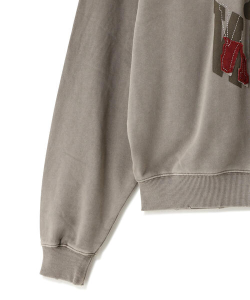 DANKE SCHON(ダンケシェーン)の「DankeSchon/ダンケシェーン/PIGMENT SWEAT CREWNECK LOGO(スウェット・レディース・グレー/ベージュ・L/M)」の12枚目の写真