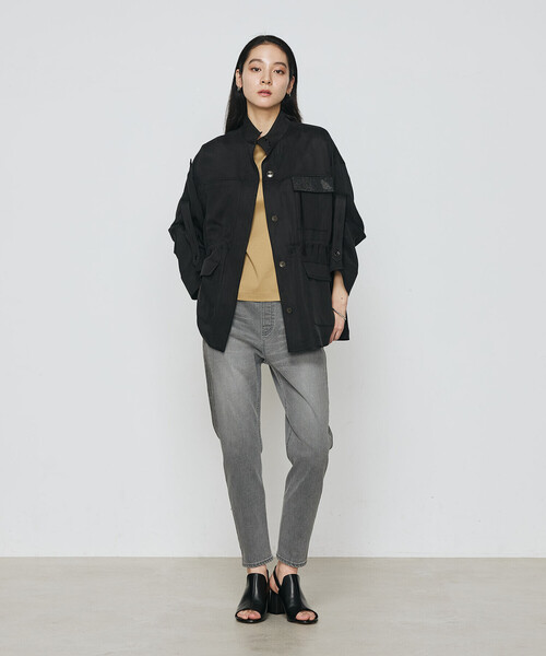 K.T KIYOKO TAKASE（キヨコタカセ）の「コットンストレッチデニム ウエストリブパンツ（デニムパンツ・レディース・グレー/ブルー・7号/11号/9号）」の3枚目の写真