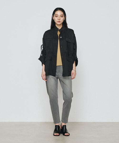 K.T KIYOKO TAKASE（キヨコタカセ）の「コットンストレッチデニム ウエストリブパンツ（デニムパンツ・レディース・グレー/ブルー・7号/11号/9号）」の4枚目の写真