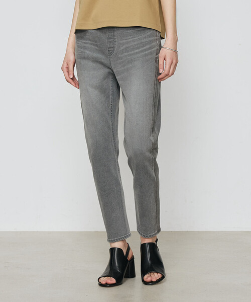 K.T KIYOKO TAKASE（キヨコタカセ）の「コットンストレッチデニム ウエストリブパンツ（デニムパンツ・レディース・グレー/ブルー・7号/11号/9号）」の8枚目の写真