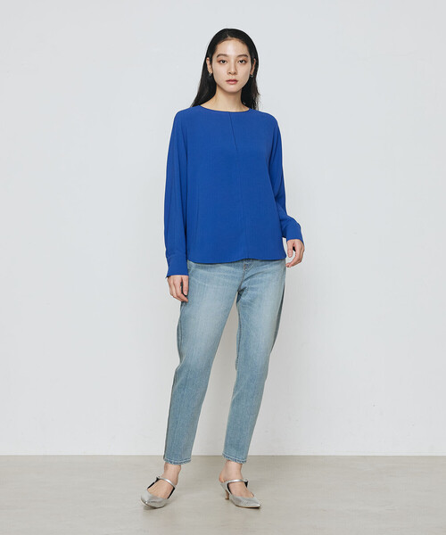 K.T KIYOKO TAKASE（キヨコタカセ）の「コットンストレッチデニム ウエストリブパンツ（デニムパンツ・レディース・グレー/ブルー・7号/11号/9号）」の11枚目の写真