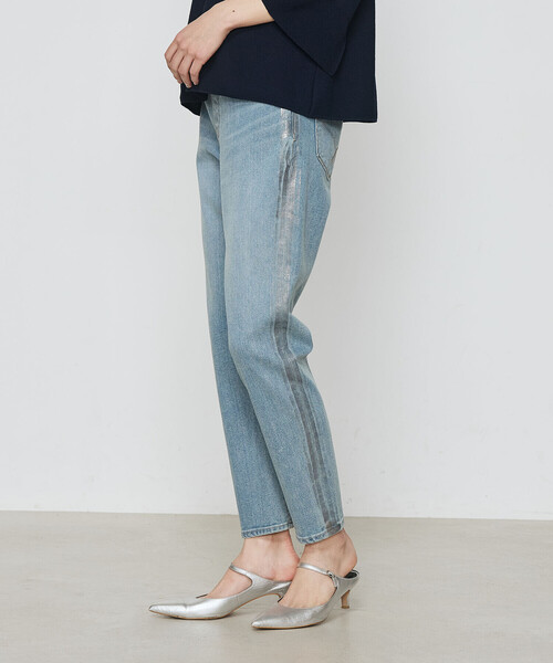 K.T KIYOKO TAKASE（キヨコタカセ）の「コットンストレッチデニム ウエストリブパンツ（デニムパンツ・レディース・グレー/ブルー・7号/11号/9号）」の12枚目の写真