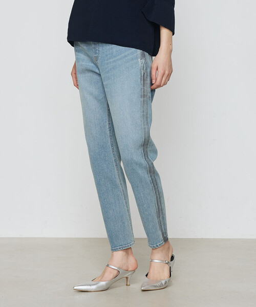 K.T KIYOKO TAKASE（キヨコタカセ）の「コットンストレッチデニム ウエストリブパンツ（デニムパンツ・レディース・グレー/ブルー・7号/11号/9号）」の13枚目の写真