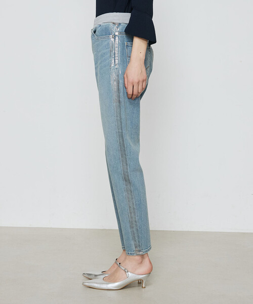 K.T KIYOKO TAKASE（キヨコタカセ）の「コットンストレッチデニム ウエストリブパンツ（デニムパンツ・レディース・グレー/ブルー・7号/11号/9号）」の16枚目の写真