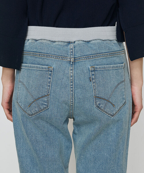 K.T KIYOKO TAKASE（キヨコタカセ）の「コットンストレッチデニム ウエストリブパンツ（デニムパンツ・レディース・グレー/ブルー・7号/11号/9号）」の19枚目の写真