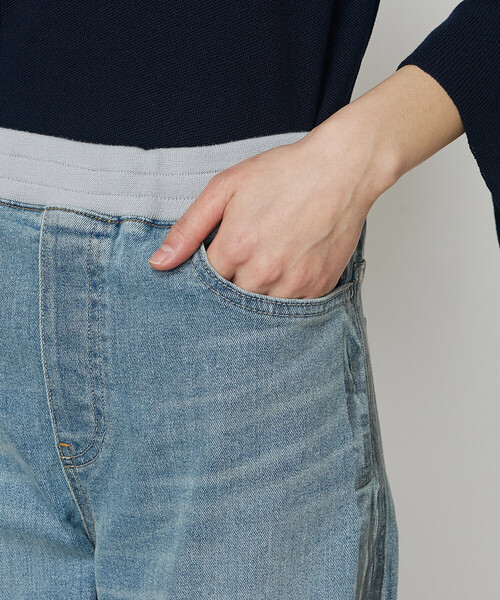 K.T KIYOKO TAKASE（キヨコタカセ）の「コットンストレッチデニム ウエストリブパンツ（デニムパンツ・レディース・グレー/ブルー・7号/11号/9号）」の20枚目の写真