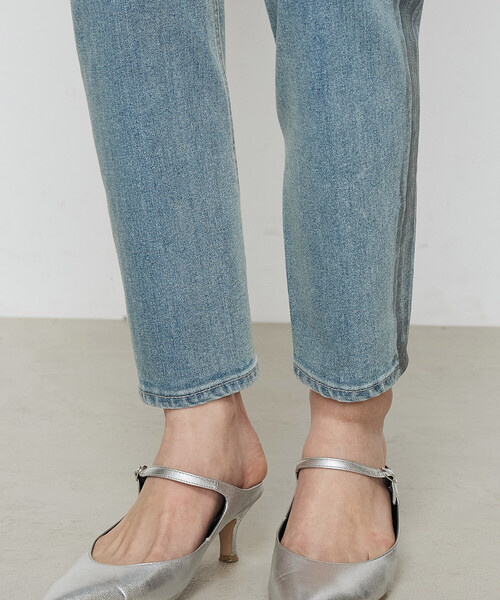 K.T KIYOKO TAKASE（キヨコタカセ）の「コットンストレッチデニム ウエストリブパンツ（デニムパンツ・レディース・グレー/ブルー・7号/11号/9号）」の21枚目の写真