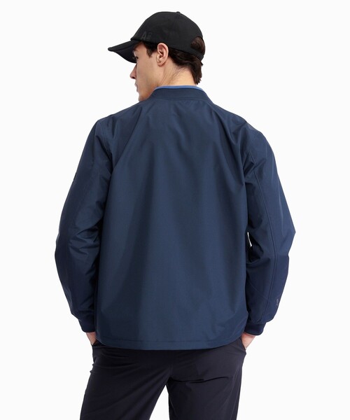 AIGLE(エーグル)の「GORE-TEX WINDSTOPPER ゴアテックス ウインドストッパー(R) 防風 撥水 透湿 MA-1 ブルゾン(ブルゾン・メンズ・ベージュ/ダークブルー・S/M/L)」の9枚目の写真