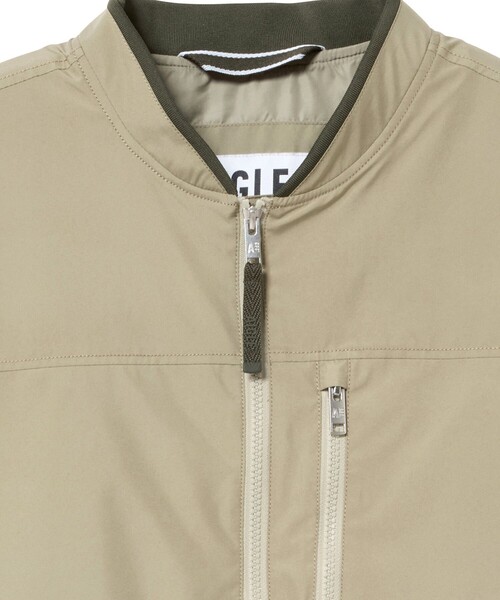 AIGLE(エーグル)の「GORE-TEX WINDSTOPPER ゴアテックス ウインドストッパー(R) 防風 撥水 透湿 MA-1 ブルゾン(ブルゾン・メンズ・ベージュ/ダークブルー・S/M/L)」の13枚目の写真