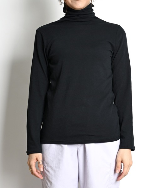 MARAI(マーライ)の「UVカット ボトルネック長袖カットソー 紫外線対策(Tシャツ/カットソー・レディース・ブラック/グレー/ホワイト/ネイビー/ライトグレー・LARGE/X-LARGE/MEDIUM)」の16枚目の写真