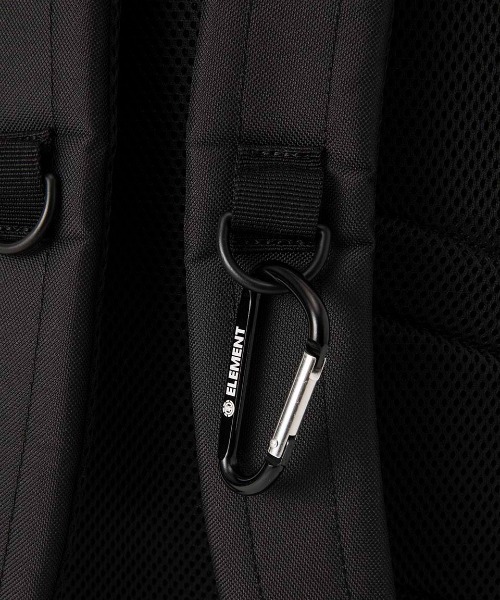 ELEMENT（エレメント）の「ELEMENT メンズ OUTER BPK バックパック/リュック 【2025年春夏モデル】/エレメントワンポイントロゴバックパック・リュックサック（バックパック/リュック・メンズ・ブラック・FREE）」の6枚目の写真
