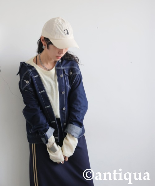 antiqua(アンティカ)の「杢スラブトップス(Tシャツ/カットソー・レディース・イエロー系その他/ブルー/ブラック/ピンク/オフホワイト・ONESIZE)」の20枚目の写真