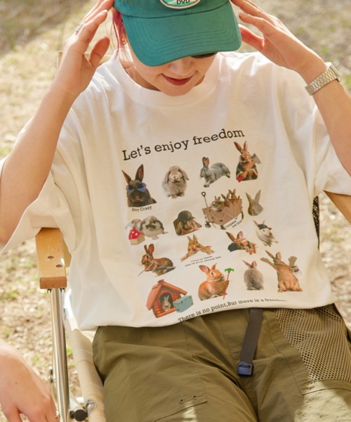 DOD(ディーオーディー)の「【DOD別注】ファミティー(Tシャツ/カットソー・レディース・ホワイト系その他/ホワイト・LARGE/MEDIUM)」の13枚目の写真