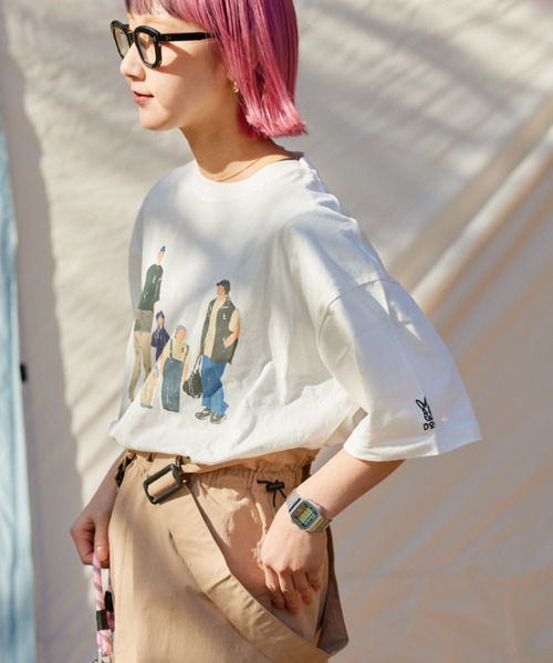 DOD(ディーオーディー)の「【DOD別注】ファミティー(Tシャツ/カットソー・レディース・ホワイト系その他/ホワイト・LARGE/MEDIUM)」の20枚目の写真