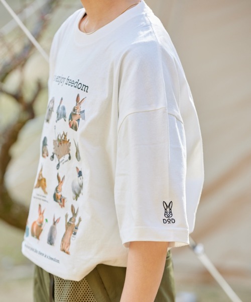 DOD(ディーオーディー)の「【DOD別注】ファミティー(Tシャツ/カットソー・レディース・ホワイト系その他/ホワイト・LARGE/MEDIUM)」の15枚目の写真