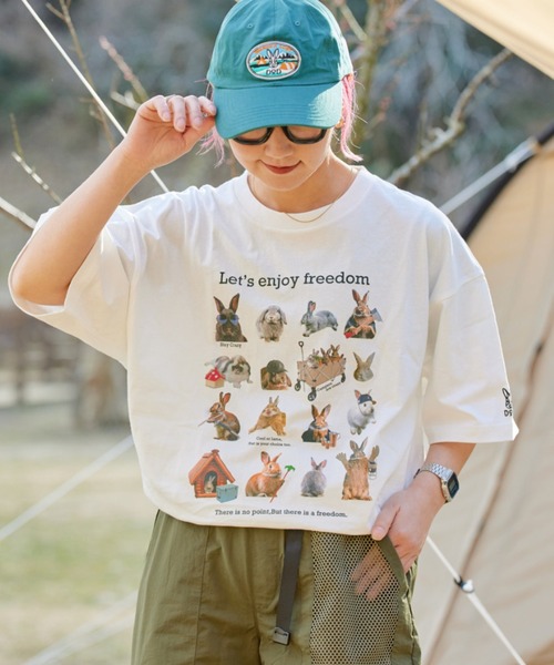 DOD(ディーオーディー)の「【DOD別注】ファミティー(Tシャツ/カットソー・レディース・ホワイト系その他/ホワイト・LARGE/MEDIUM)」の14枚目の写真