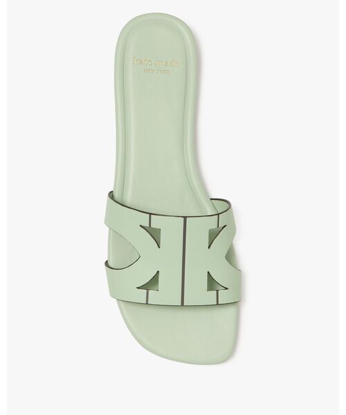 kate spade new york(ケイトスペード ニューヨーク)の「デュオ スライド サンダル(サンダル・レディース・グリーン・7/5/8/6)」の3枚目の写真
