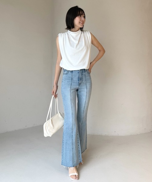 ZOZO限定カラー】ギャザードレープカットトップス（シャツ/ブラウス