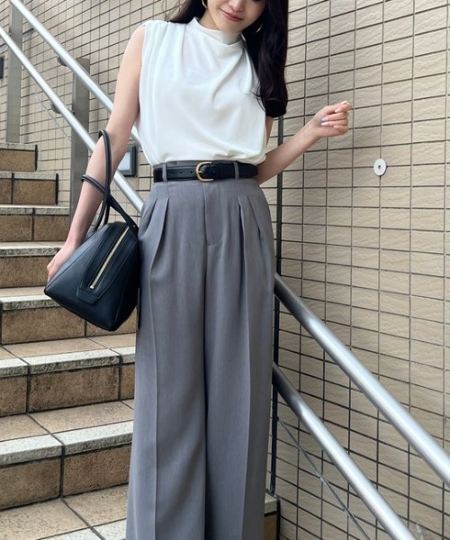 ZOZO限定カラー】ギャザードレープカットトップス（シャツ