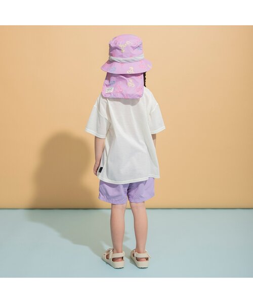 BREEZE(ブリーズ)の「【UVカット/撥水加工】水陸両用アクティブアウトドアハット(ハット・キッズ・イエロー/オレンジ/ネイビー/ラベンダー/キナリ・56/54/52/50)」の7枚目の写真