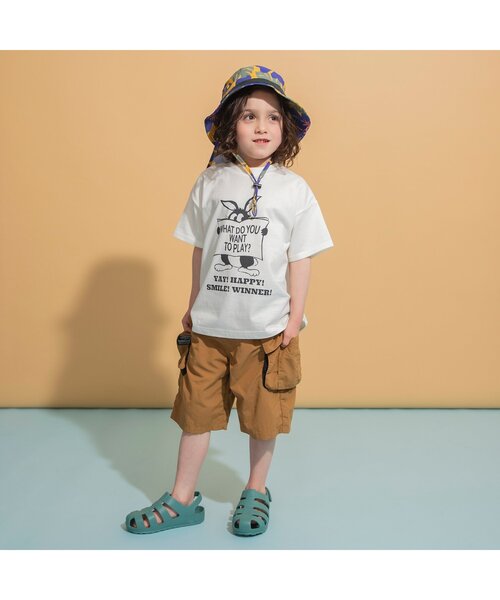 BREEZE(ブリーズ)の「【UVカット/撥水加工】水陸両用アクティブアウトドアハット(ハット・キッズ・イエロー/オレンジ/ネイビー/ラベンダー/キナリ・56/54/52/50)」の13枚目の写真