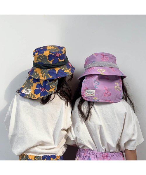 BREEZE(ブリーズ)の「【UVカット/撥水加工】水陸両用アクティブアウトドアハット(ハット・キッズ・イエロー/オレンジ/ネイビー/ラベンダー/キナリ・56/54/52/50)」の17枚目の写真
