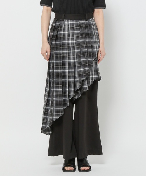 HARE（ハレ）の「プリーツレイヤーフレアパンツ(HARE)（その他パンツ・レディース・グレー/ブラック・FREE）」の15枚目の写真