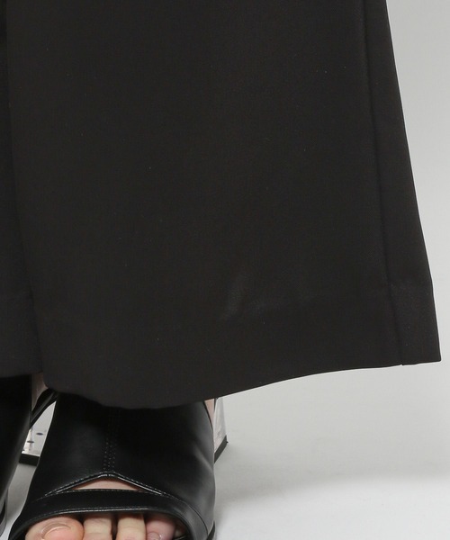 HARE（ハレ）の「プリーツレイヤーフレアパンツ(HARE)（その他パンツ・レディース・グレー/ブラック・FREE）」の19枚目の写真