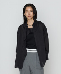 COMME CA | シアー キュプラシルク シャツ(シャツ/ブラウス)