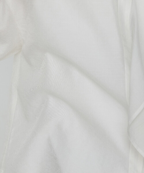 COMME CA（コムサ）の「シアー キュプラシルク シャツ（シャツ/ブラウス・レディース・ホワイト/ライトグレー/ブラック・9号）」の19枚目の写真