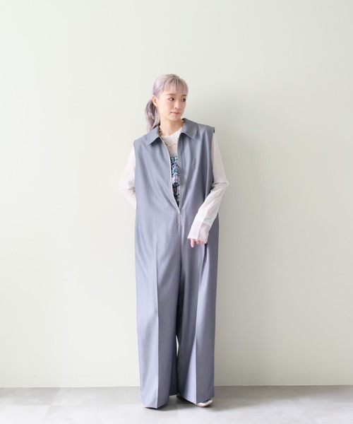 DOLLUPOOPS(ドールアップウップス)の「スリーブメッシュ配色ステッチシアートップス(Tシャツ/カットソー・レディース・ブラック/オフホワイト/ブラウン・38)」の10枚目の写真