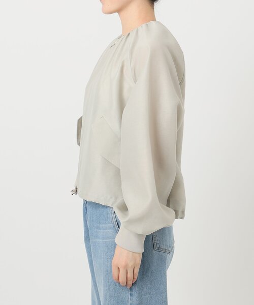 IENA シアーノーカラーブルゾン◆ベージュ イエナ IENA シアーノーカラーブルゾン （ベージュ