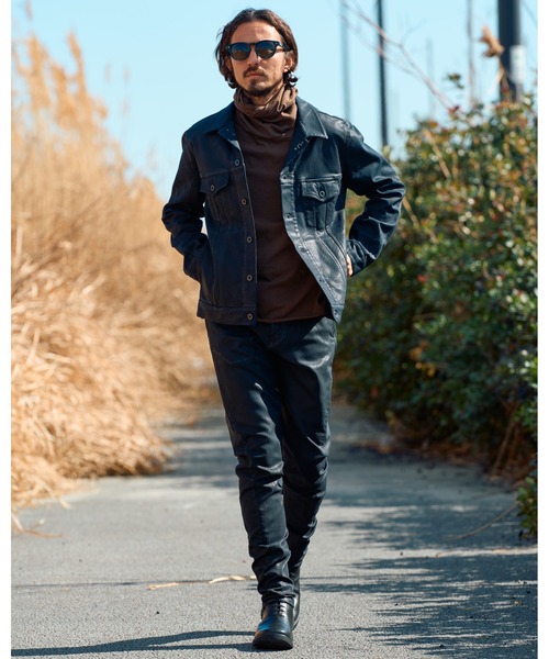 wjk(ダヴルジェイケイ)の「coating G-jacket(その他アウター・メンズ・ブラック/ネイビー・SMALL/MEDIUM/LARGE/X-LARGE)」の3枚目の写真