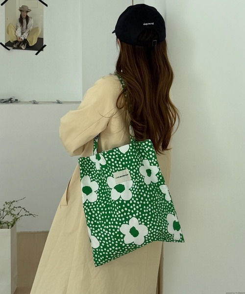 セール】Liaa/花柄 ドット柄 トートバッグ A18609（トートバッグ