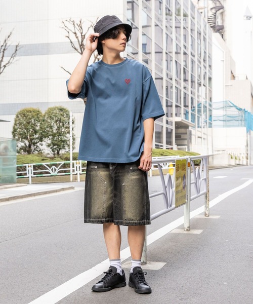 LAKOLE（ラコレ）の「ダブルニーデニムショーツ / 283523（デニムパンツ・メンズ・ブラック/ブルー・MEDIUM/LARGE）」の3枚目の写真