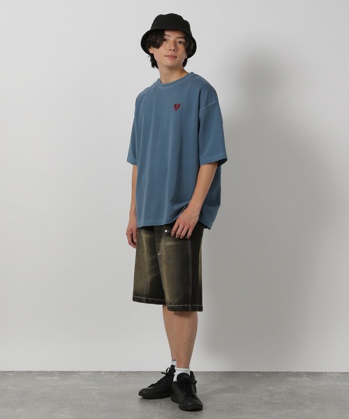 LAKOLE（ラコレ）の「ダブルニーデニムショーツ / 283523（デニムパンツ・メンズ・ブラック/ブルー・MEDIUM/LARGE）」の7枚目の写真