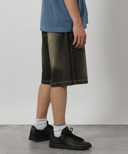 LAKOLE（ラコレ）の「ダブルニーデニムショーツ / 283523（デニムパンツ・メンズ・ブラック/ブルー・MEDIUM/LARGE）」の9枚目の写真