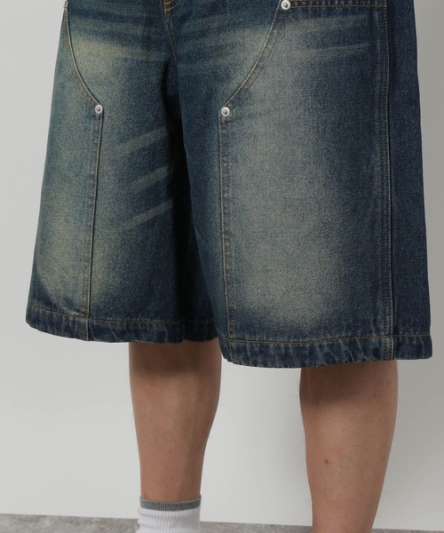LAKOLE（ラコレ）の「ダブルニーデニムショーツ / 283523（デニムパンツ・メンズ・ブラック/ブルー・MEDIUM/LARGE）」の18枚目の写真