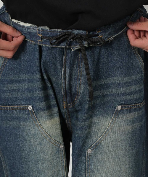 LAKOLE（ラコレ）の「ダブルニーデニムショーツ / 283523（デニムパンツ・メンズ・ブラック/ブルー・MEDIUM/LARGE）」の19枚目の写真