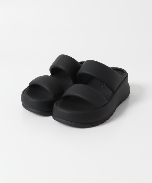 MOHI（モヒ）の「MOHI　ダブルストラップサンダル（サンダル・レディース・ブラック/オフホワイト・37/38）」の7枚目の写真