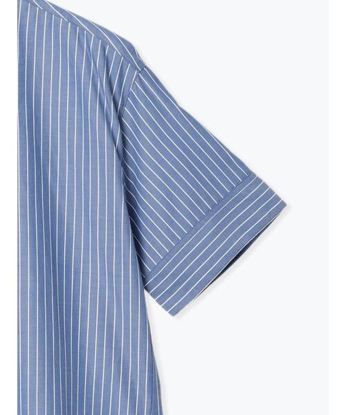 Lugnoncure(ルノンキュール)の「【イージーケア】バンドカラーオーバーシャツ(シャツ/ブラウス・レディース・オフホワイト/ネイビー/ベージュ/ブラック・F)」の8枚目の写真