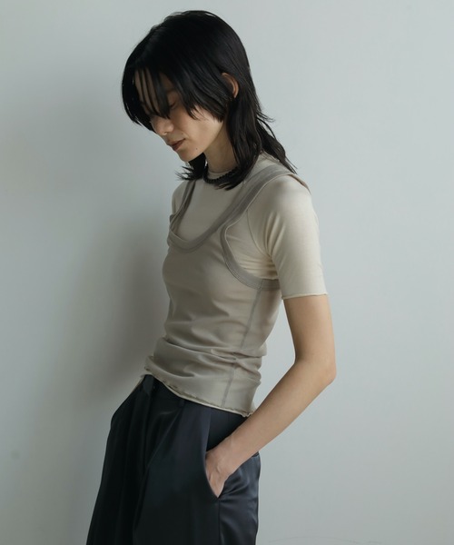 Tulle Tank Top（タンクトップ）｜anuke（アンヌーク）のファッション