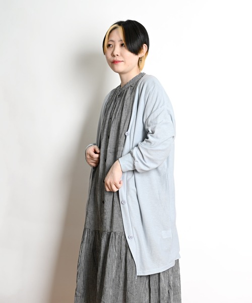 MARAI(マーライ)の「UVカット 長袖ロングカーディガン(カーディガン/ボレロ・レディース・ブラック/ライム/ライトグレー/ブルーグレー・FREE)」の3枚目の写真