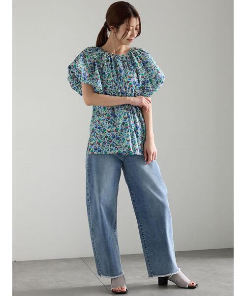 Te chichi(テチチ)の「【松井愛莉着用】カーブDenimパンツ《2025summer catalog item》(その他パンツ・レディース・サックスブルー/オフホワイト/ネイビー・M/S)」の7枚目の写真