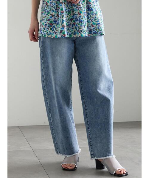 Te chichi(テチチ)の「【松井愛莉着用】カーブDenimパンツ《2025summer catalog item》(その他パンツ・レディース・サックスブルー/オフホワイト/ネイビー・M/S)」の9枚目の写真