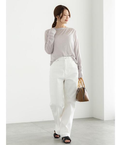 Te chichi(テチチ)の「【松井愛莉着用】カーブDenimパンツ《2025summer catalog item》(その他パンツ・レディース・サックスブルー/オフホワイト/ネイビー・M/S)」の12枚目の写真