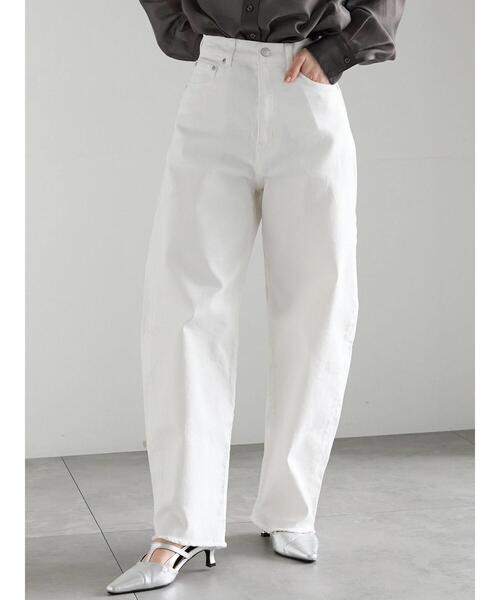 Te chichi(テチチ)の「【松井愛莉着用】カーブDenimパンツ《2025summer catalog item》(その他パンツ・レディース・サックスブルー/オフホワイト/ネイビー・M/S)」の18枚目の写真