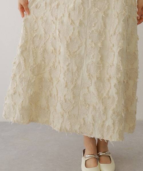 Lace Ladies(レースレディース)の「フリンジ デザイン マキシ丈 キャミソール ワンピース(ワンピース・レディース・アイボリー/ブラック/ホワイト・FREE)」の16枚目の写真